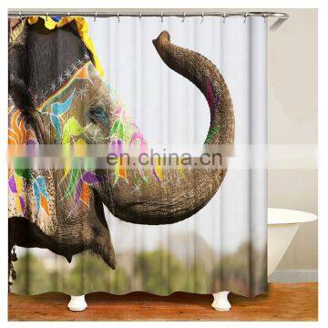 I@home Mildew Resistant African Art Shower Curtain Elephant 180cm x 180cm Polyester Waterproof photo-5