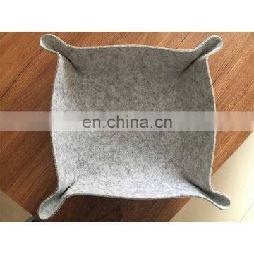 Customize Luxury Artificial Leather and Felt Decorative Tray