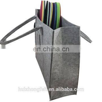 Custom Logo Large Printed Felt Blank Tote Shopping Bag photo-6