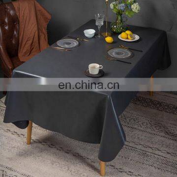 Customized High Quality PU Tablecloth Waterproof Oil Proof Birthday Party Dinning Table Cover photo-4