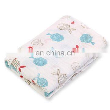 2020 Wholesale Factory Price Drop Shipping Cotton and Bamboo Fabric Two Layers Plain Color Simple Baby Summer Swaddle Blanket photo-3