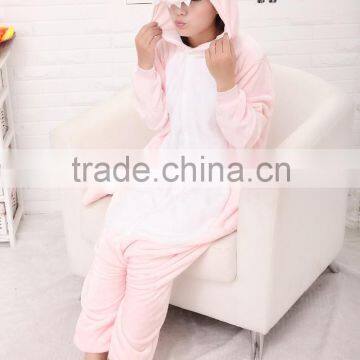 2015 Walsonstyles Cheapest Winter Animal Onesie Pajamas Jumpsuit Flannel Adult Pink Dinasour Pajama photo-4