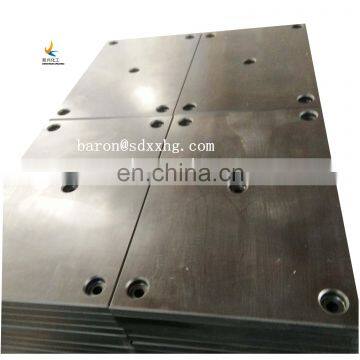 Ultra Cone Fender UHMWPE frontal facing pad, Marine Cone Rubber Fender with UHMWPE surface panel