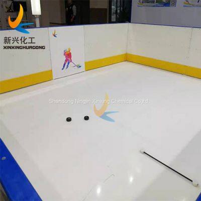 UHMWPE synthetic ice skating floor, hockey rink skating tiles