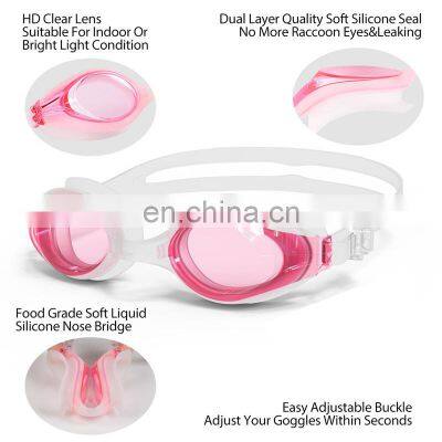 2021 Professional Men Women Swimming Pool Goggles Anti Fog Adjustable Adult Leak UV Protection Swim Eyewear Goggles photo-5