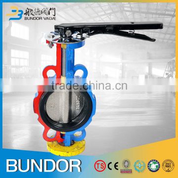 Center Lined Internal View Wafer Style Butterfly Valve