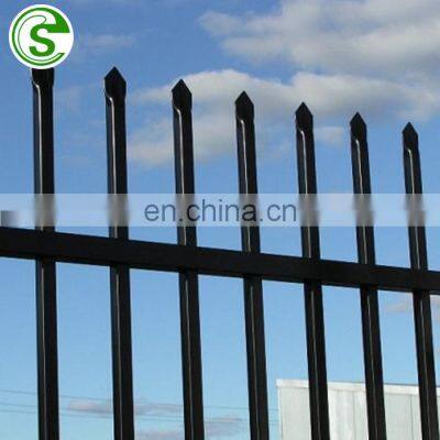 Antique used wrought iron fencing design decorative metal villa fence for sale