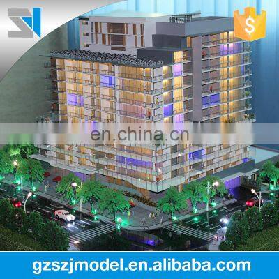 Apartment with imported organic glass miniature building scale model