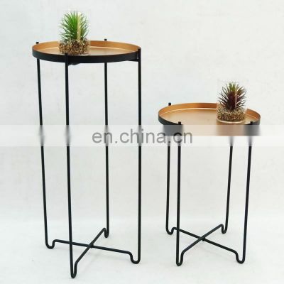 High quality Garden Black Flower Pot Wrought Iron Plant Stands for sale