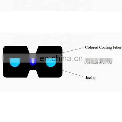 1core G657A Single Mode Indoor Black LSZH FTTH Drop Cable for Drop Cable Patch Cord 1 Core Ftth Indoor Drop Cable photo-5