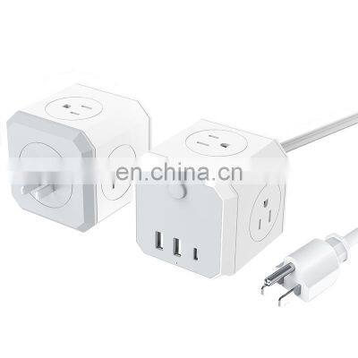 US/UK/EU Standard Rubik's Cube Socket Wall Plug Multi-function Power Strip Socket Household Plug Cube Socket