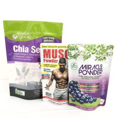 Custom Digital Printing Matte Stand up Pouches With Zipper for Edible Chocolate Packaging / Bonbon Chocolate Packaging photo-4