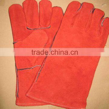 CE standard cow split leahter welding gloves / welders gloves