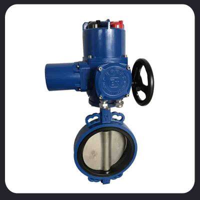 Wafer Type Electric Butterfly Valve DN15 Electric Actuator photo-2
