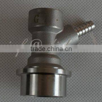 Keg Ball Lock Stainless Steel Quick Disconnect Liquid Valve with 1/4" Barb fitting for Beer or Soda Homebrewing