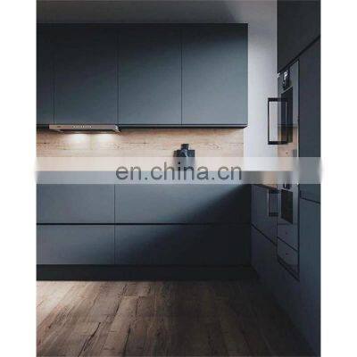 Australian Standard Project Custom made Dark Grey Matt Lacquer Kitchen Cabinets