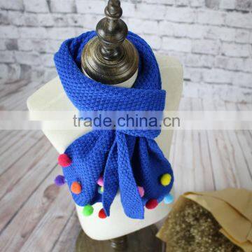 C58455S Latest style high fashion bright color knitted children scarfs