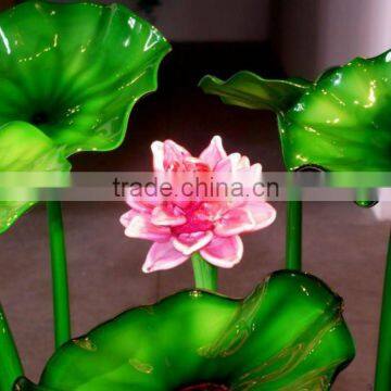 Handmade Murano Glass Water Lily for Garden