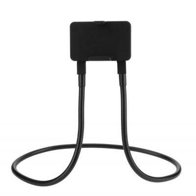 Flexible Advanced Aluminum Magnetic Lazy Neck Phone Holder Stand Long Arm Mobile Smartphone Bracket for Bed Customized LOGO Available photo-2