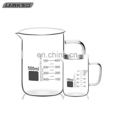 Larksci Laboratory Use Thick-walled Glass Beaker With Handle