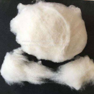 China white cashmere micron 15.8 32/34 mm washed cashmere not carded