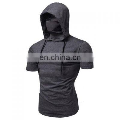 Best Selling Men Comfortable Half Sleeves Hoodies Collection Customized Design In Different Colors Available In Cheap Prices photo-5