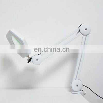 LED Magnifying Glass Lamp Tricolor Adjustment Stepless Dimming LED Folding Magnifying Table Lamp 5D Magnifying Lamp photo-2