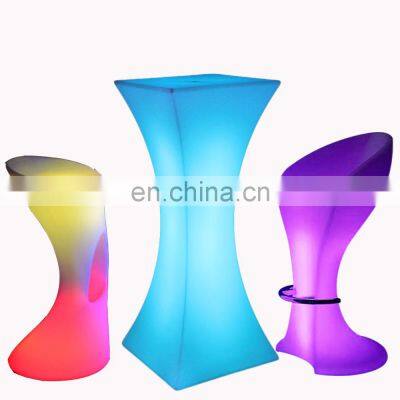 wireless illuminated party bar table modern glowing coffee shop led chair led light furniture living room sofas party bar table