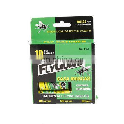 Hot Selling Hanging Pest Control Products,Flying Insects Catcher Sticky Fly Trap Ribbon