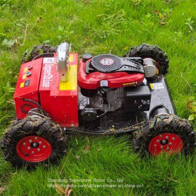 rc remote control lawn mower, China mower rc price, remote brush mower for sale