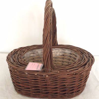 High Quality With Reasonable Price Wicker Basket Arc Top Shape