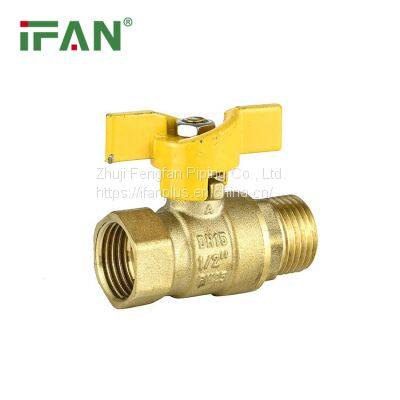 IFAN Wholesale Manual Brass Ball Valve Female and Male Natural Gas Ball Valve photo-4