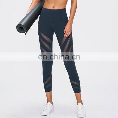 Women Spring Summer Workout Clothing Sexy Mesh Capris Yoga Tight Pants Leggings for Women Fitness photo-5