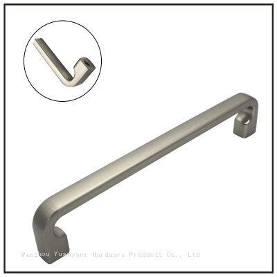 Nickel Plated Ripple Kitchen Handles Drawer Pulls T Bar Zinc Alloy Cabinet Hardware Handles photo-2
