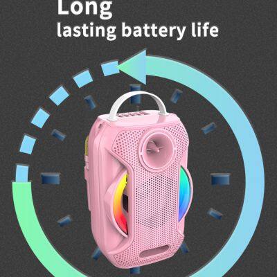 JQS405 OEM Bass Sound Portable 4-inch Speaker 8W Power Wireless Bluetooth Speaker for Outdoor