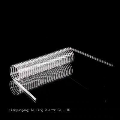 spiral quartz glass tube coiled quartz tube