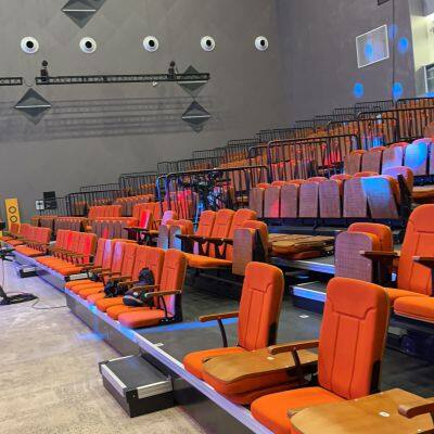 Wholesale Indoor Stadium Retractable Bleachers Grandstand With Tribune Telescopic Bleachers for Gym Usage photo-2