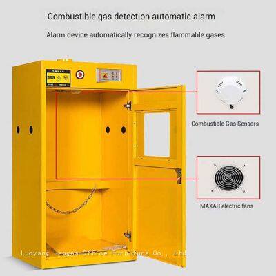 Heavy-Duty Steel Gas Bottle Cabinet With Safety Locks and Leak Detection Sensor for Lab / R&D Center photo-5
