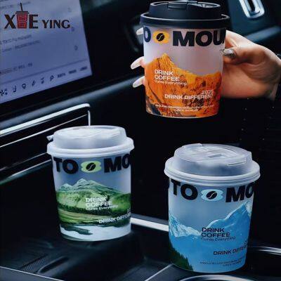 Cold Drink High Transparent Round Bottom Milk Tea Coffee Plastic Cups and Dome Lids Disposable Ice Cream Cups photo-4