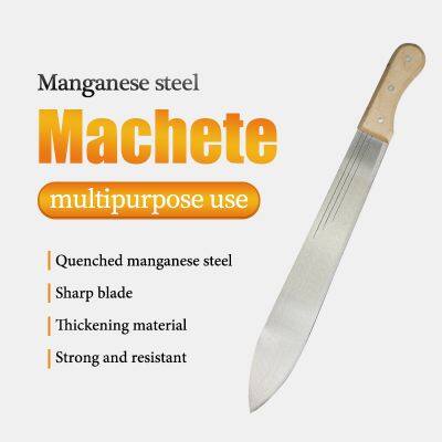 Тяжелый мachete с длинным лезвием, нож из высокоуглеродистой стали, мachete для выживания, предназначенный для использования при сельскохозяйственных работах на открытом воздухе