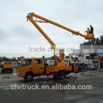 Factory Price Dongfeng crew cab 14M high lifting platform truck