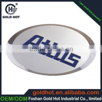 High Quality custom epoxy resin sticker Accept Paypal metal plate mockup design