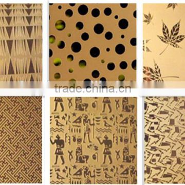 Chinese satin bronze stainless steel sheets(artistic and beautiful)