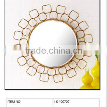 Gold mirror wall frame/round wall mirror manufacture and wholseller