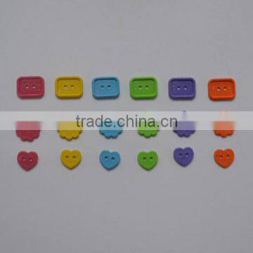 Multiple Color 2-hole Plastic Buttons for Children / Kids Sewing Buttons photo-4
