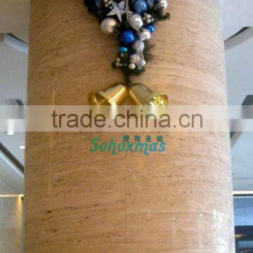 Hotal / Mall Wall Pole Rattan & Pvc Ball Hang Christmas Decorative