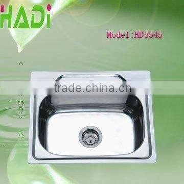 Indian Market Single Bowl Stainless Steel Kitchen Sink HD5545 photo-2