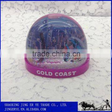 promotional tourist souvenir custom logo acrylic water ball with snow white