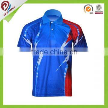 Good Quality 100% Polyester Collar Sports Plain Dry Fit Polo Shirt photo-3