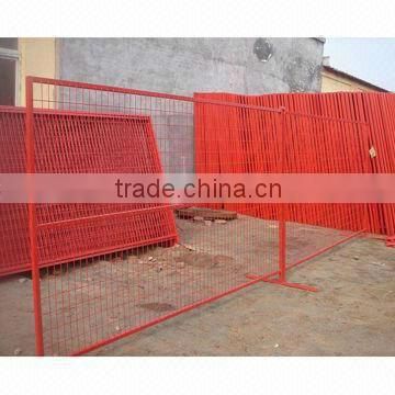 orange color 3.5mm metal wire welded mesh panel temporary fence (USA style)